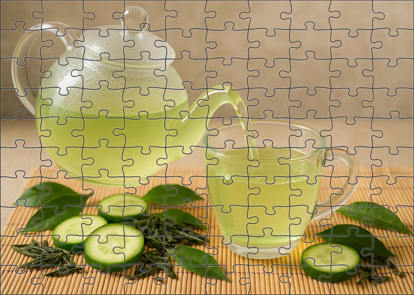 Luminous Garden Green Tea Puzzle Fun
