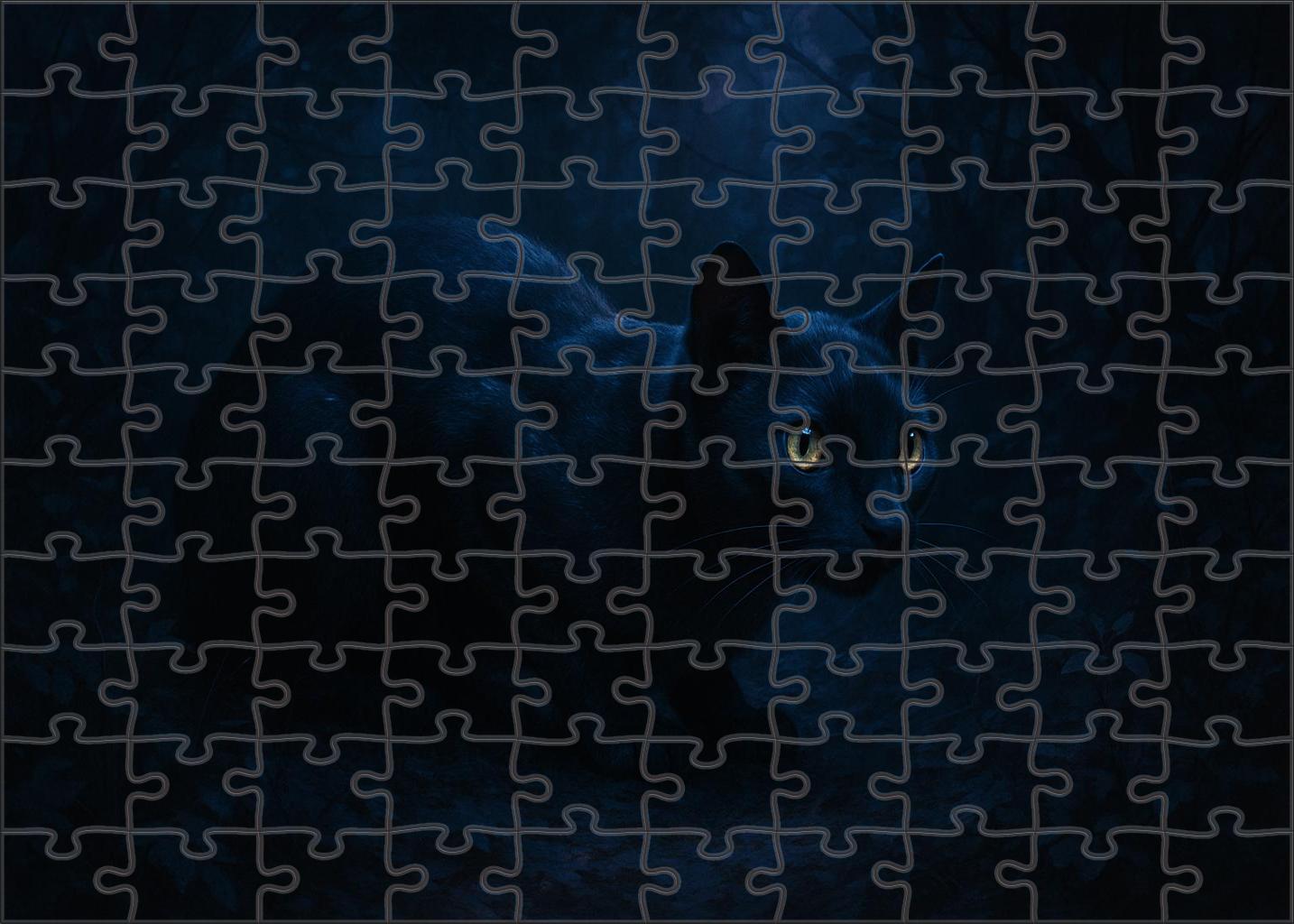 Glimmershade Prowler Stealthy Twilight Hunter With Chameleon Fur Large Format Puzzle