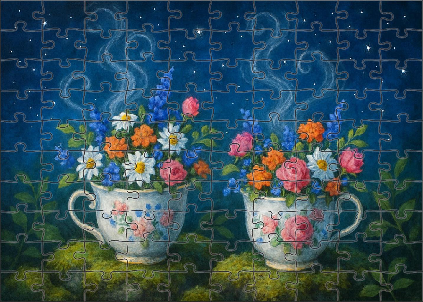 Midnight Tea Garden Mini Puzzle