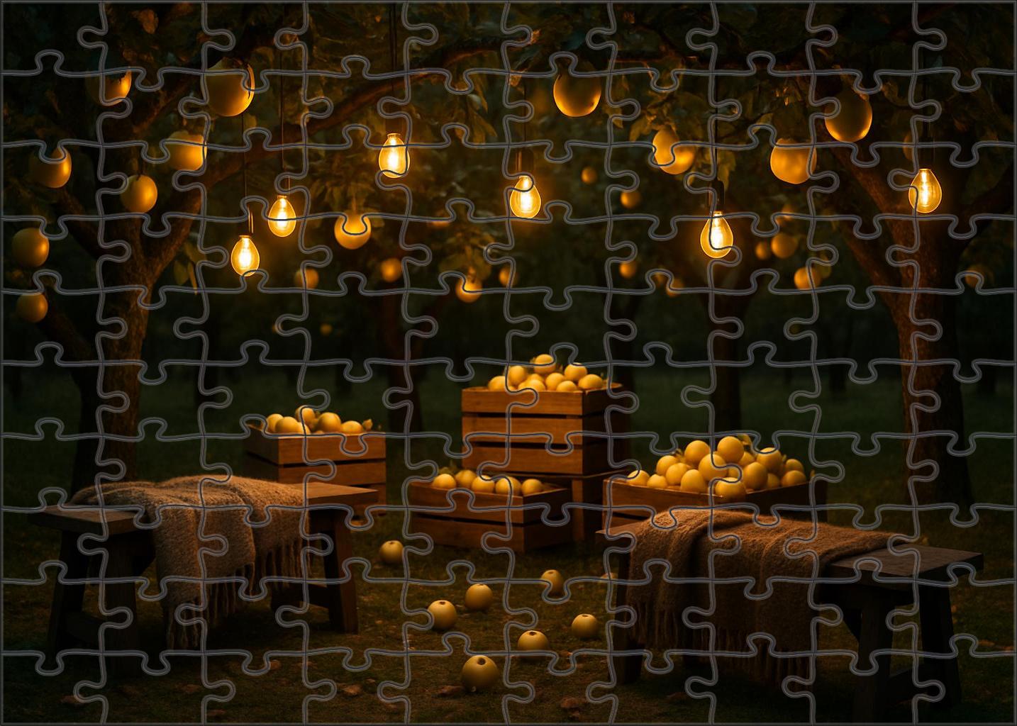 Golden Orchard Evening Puzzle For Adults