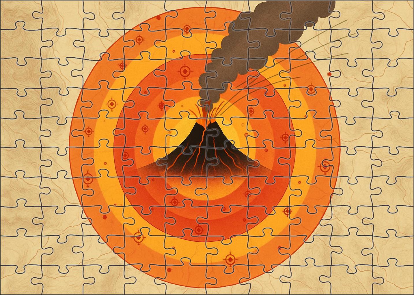Volcanic Hazard Probability Zones 500 Piece Puzzle