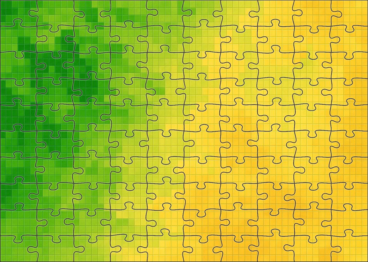 Vegetation Density Raster Visualization Puzzle Collection