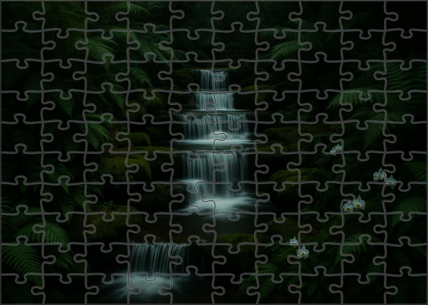 Silent Grove Falls Puzzle For Adults