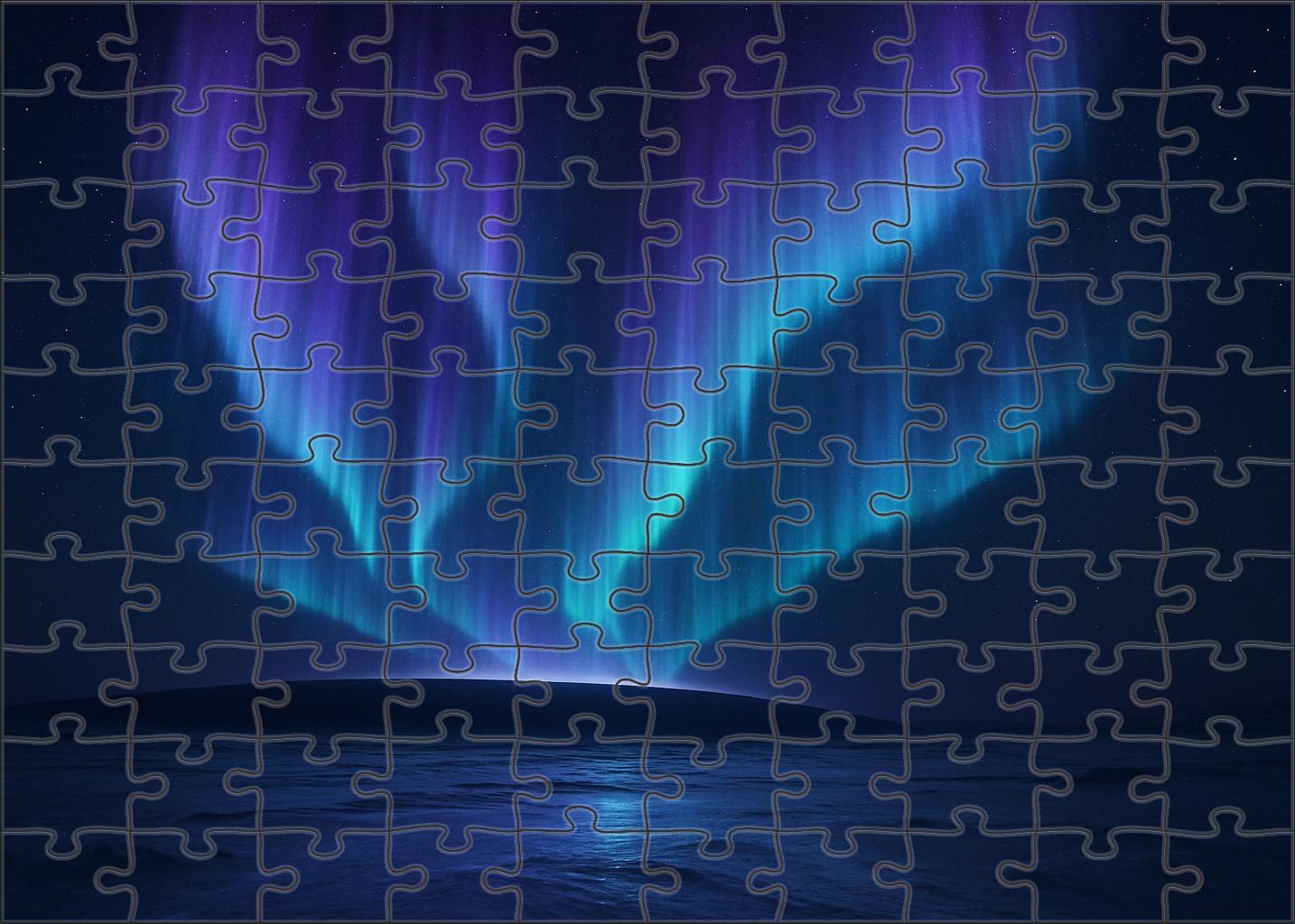 Twilight Aurora Cascade Puzzle Collection
