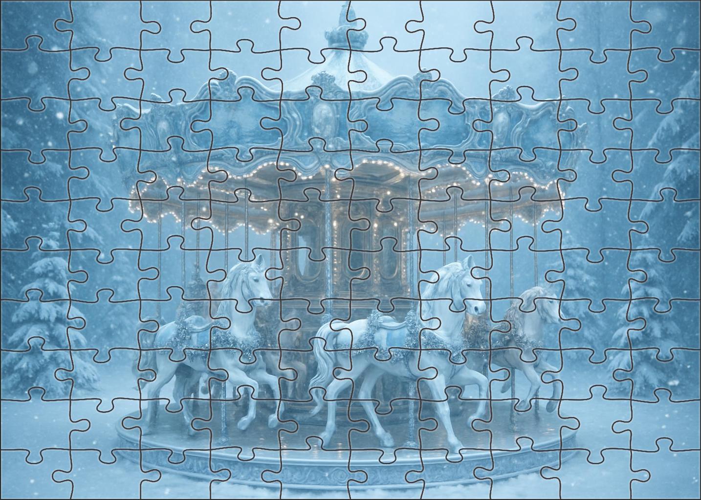 Snowflake Carousel Fantasy Family Puzzles