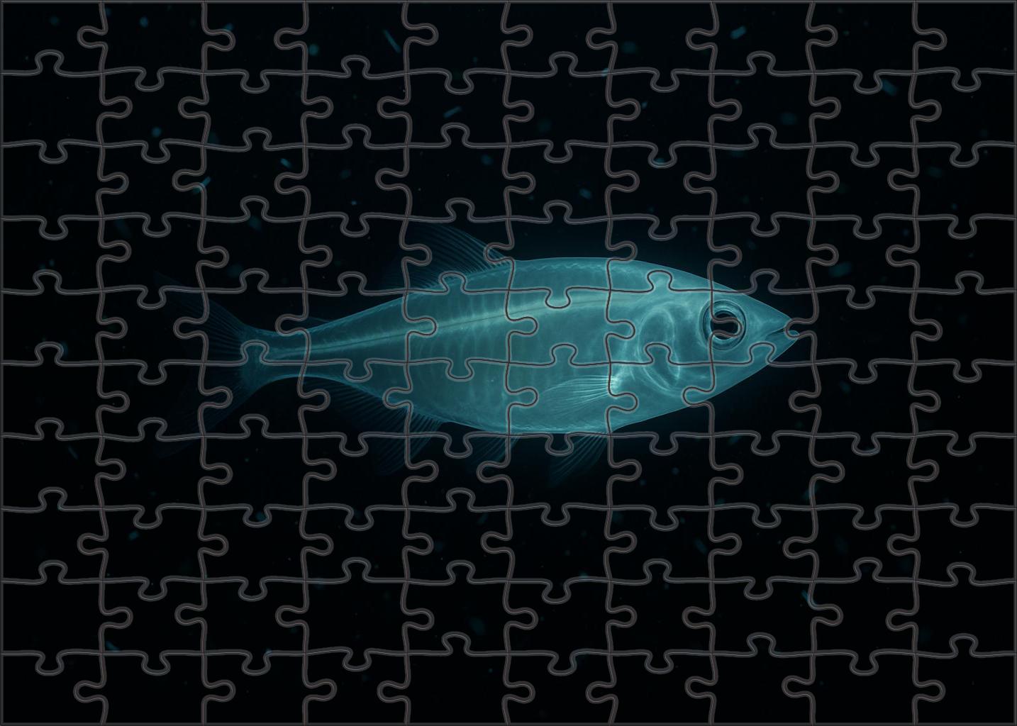 Celestial Glassfish Translucent Drifter With Radiant Glow Mini Puzzle