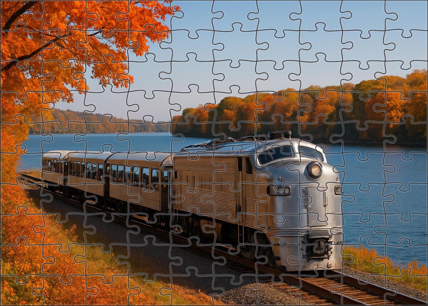 Lakeshore Panorama Coach Premium Puzzle Pieces