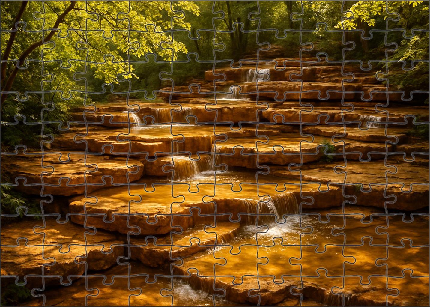 Amber Staircase Falls Challenging Puzzles