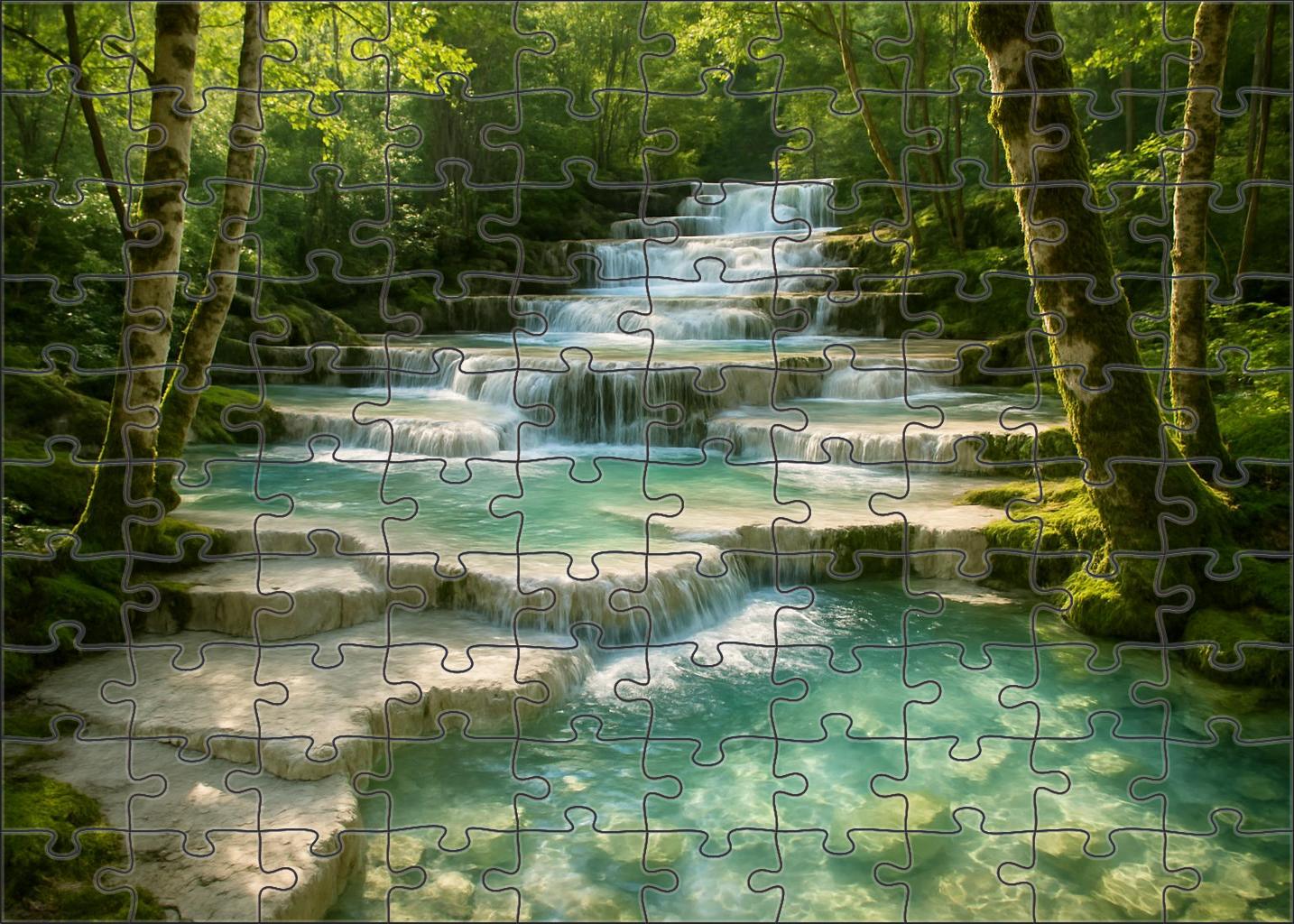 Cascading Crystal Steps Puzzle For Kids