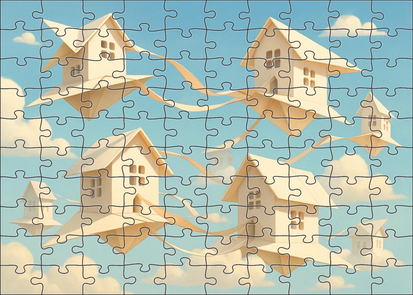 Whispering Paper Airplane Village Challenging Puzzles