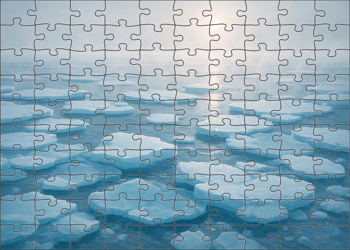 Frostline Ice Margin Cracked Blue-white Floes Amid Chilled Sea Air Challenging Puzzles