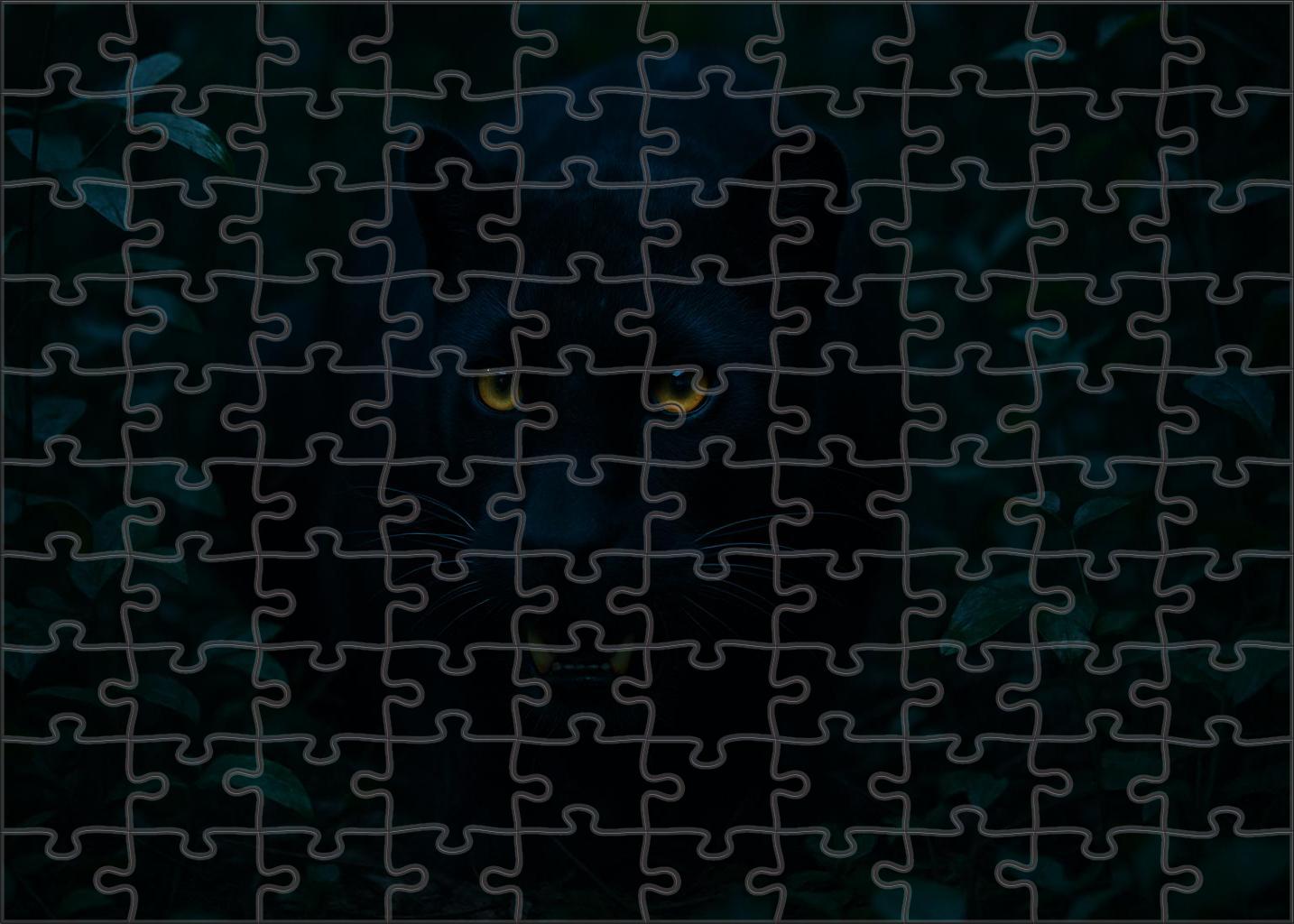 Sable Fang Stealthy Carnivore With Elongated Canines And Night Vision Custom Jigsaw Puzzle