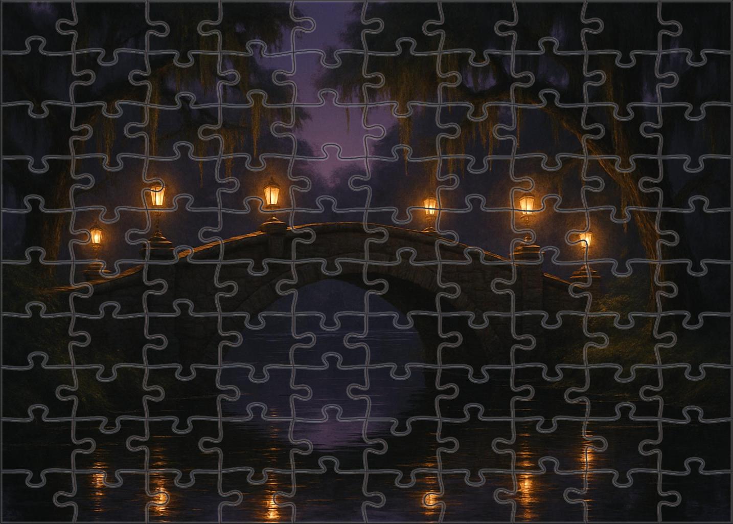 Twilight Lantern Crossing 200 Piece Puzzle