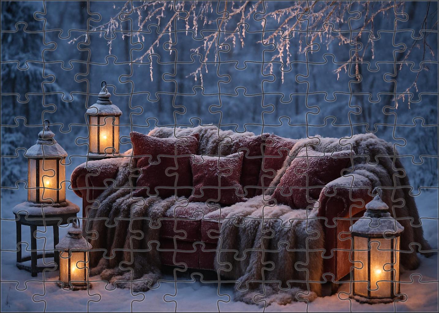 Velvet Snowfall Gathering Plush Fabrics And Twinkling Ice Crystals Puzzle Fun