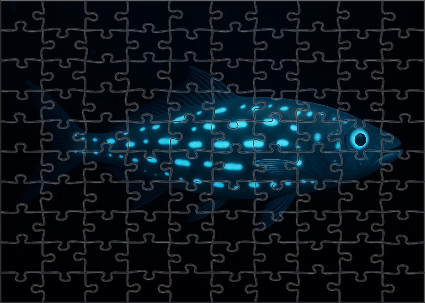 Spindle-spotted Driftfish Deep-sea Fish With Radiant Patterns Puzzle Fun