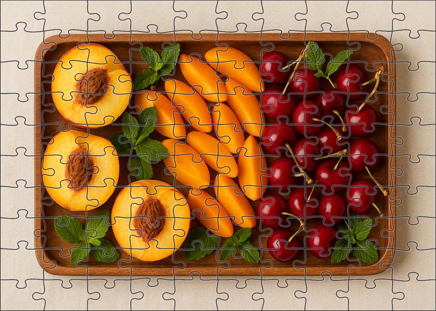 Summer Stone Fruit Display 20 Piece Puzzle