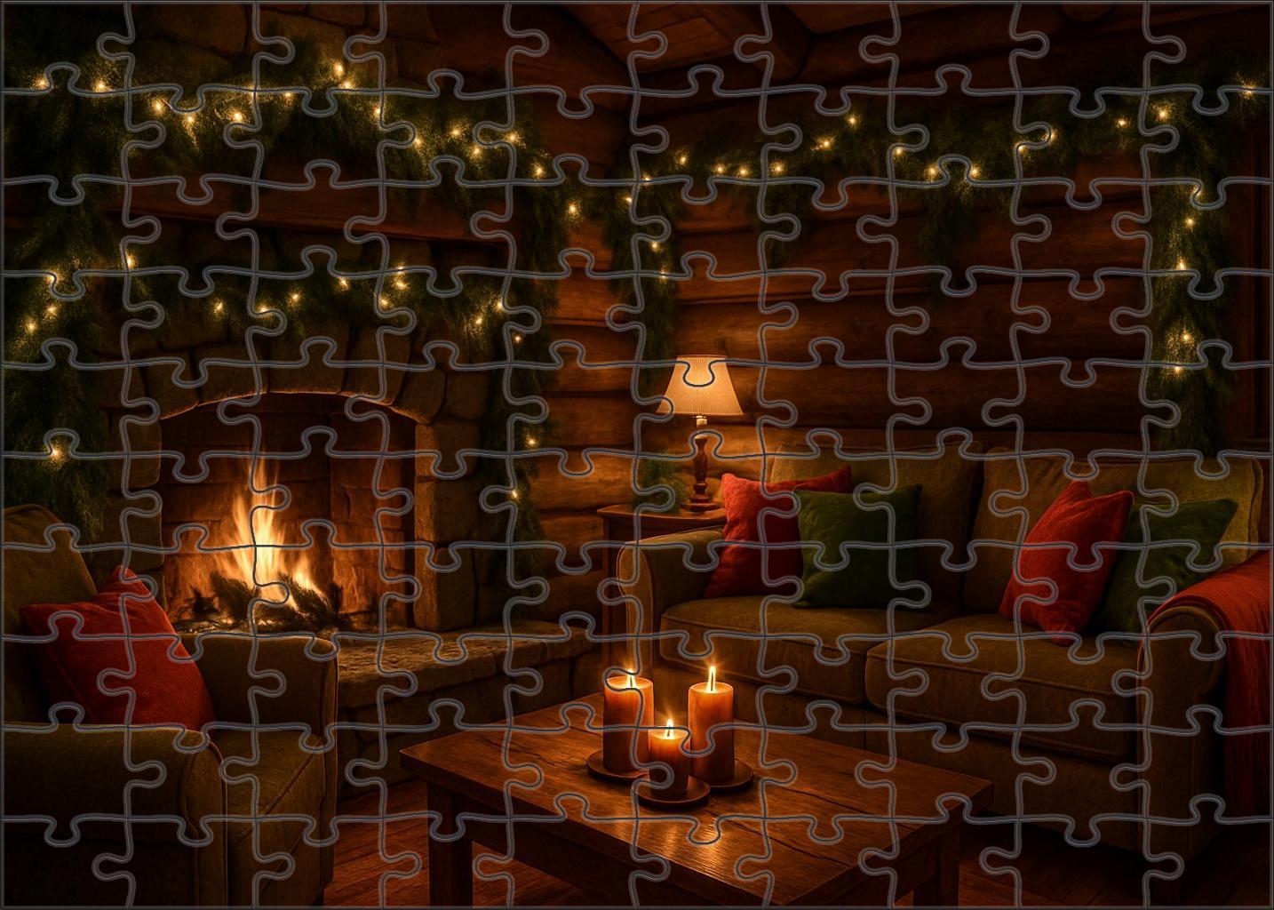 Winter Hearthside Glow 300 Piece Puzzle