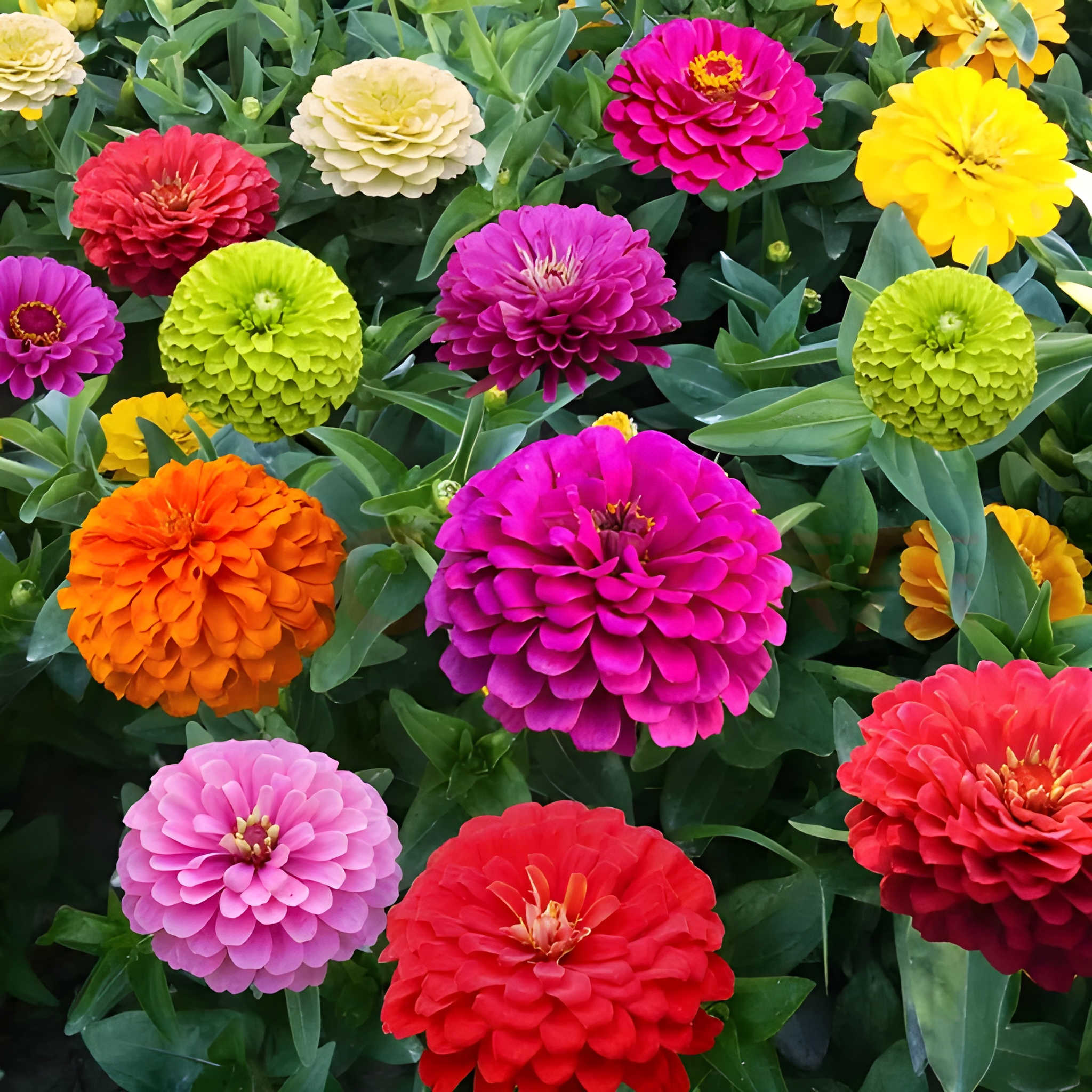 1000 Pieces Heirloom Nongmo Grown Zinnia Flower Seeds