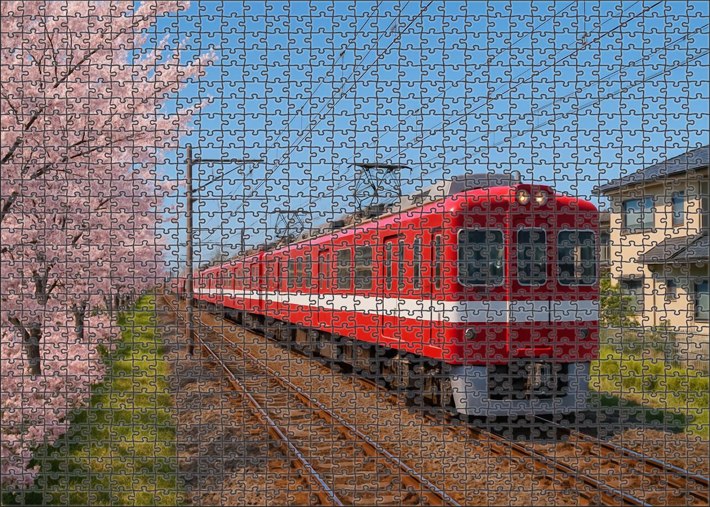 Crimson Horizon Commuter Emu Large Format Puzzle