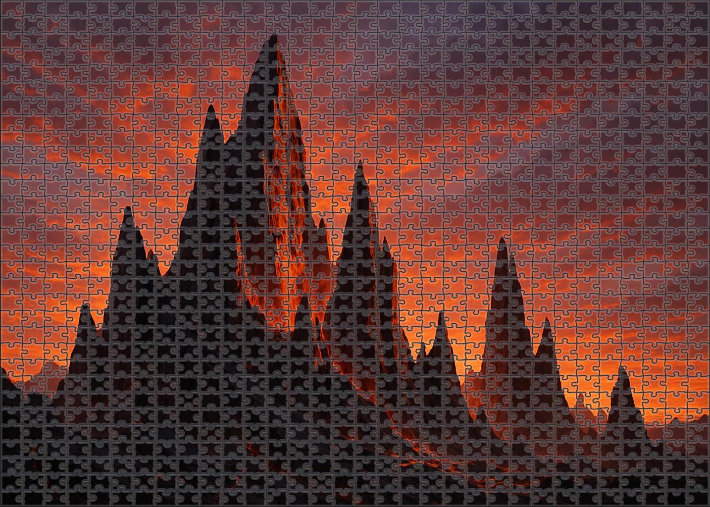 Sunset Spire Range Puzzle Collection