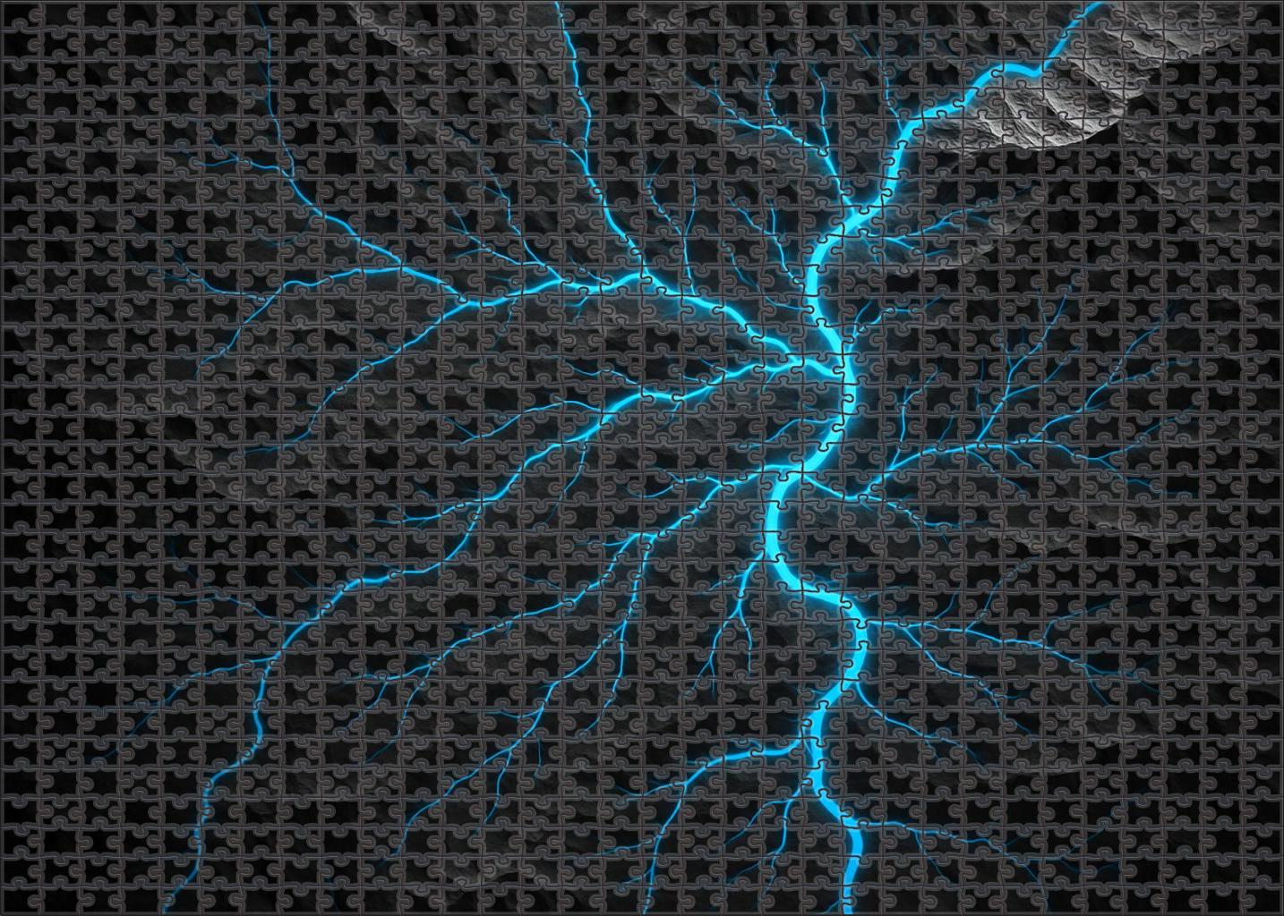 Topographic Hillshade With River Flow Overlay Easy Puzzles