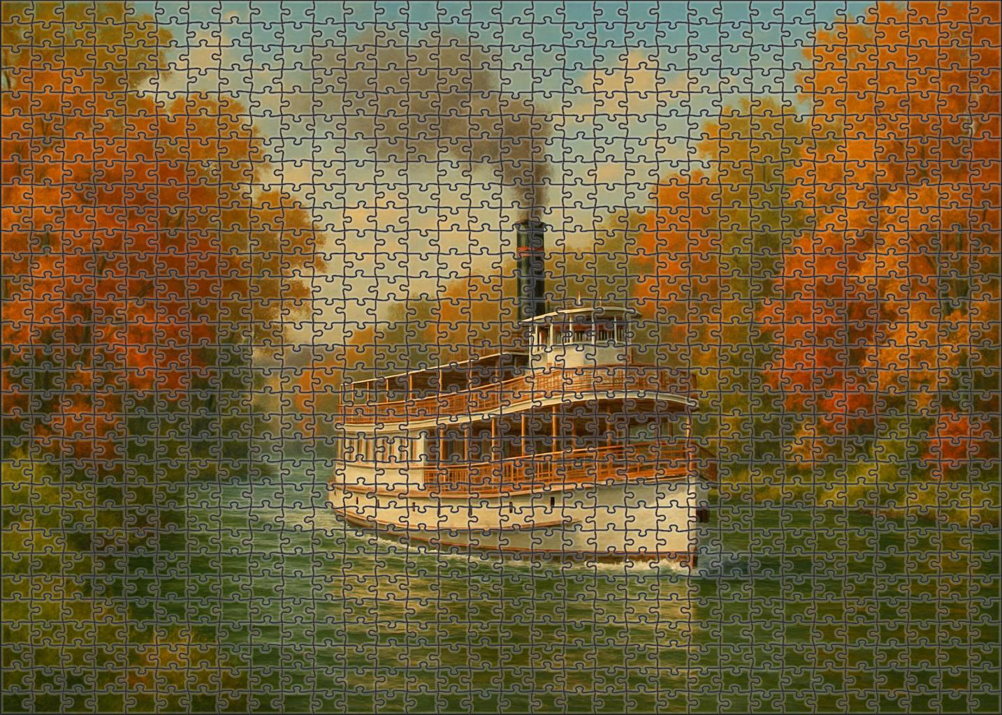 Biofuel-powered River Steamer Puzzle For Kids