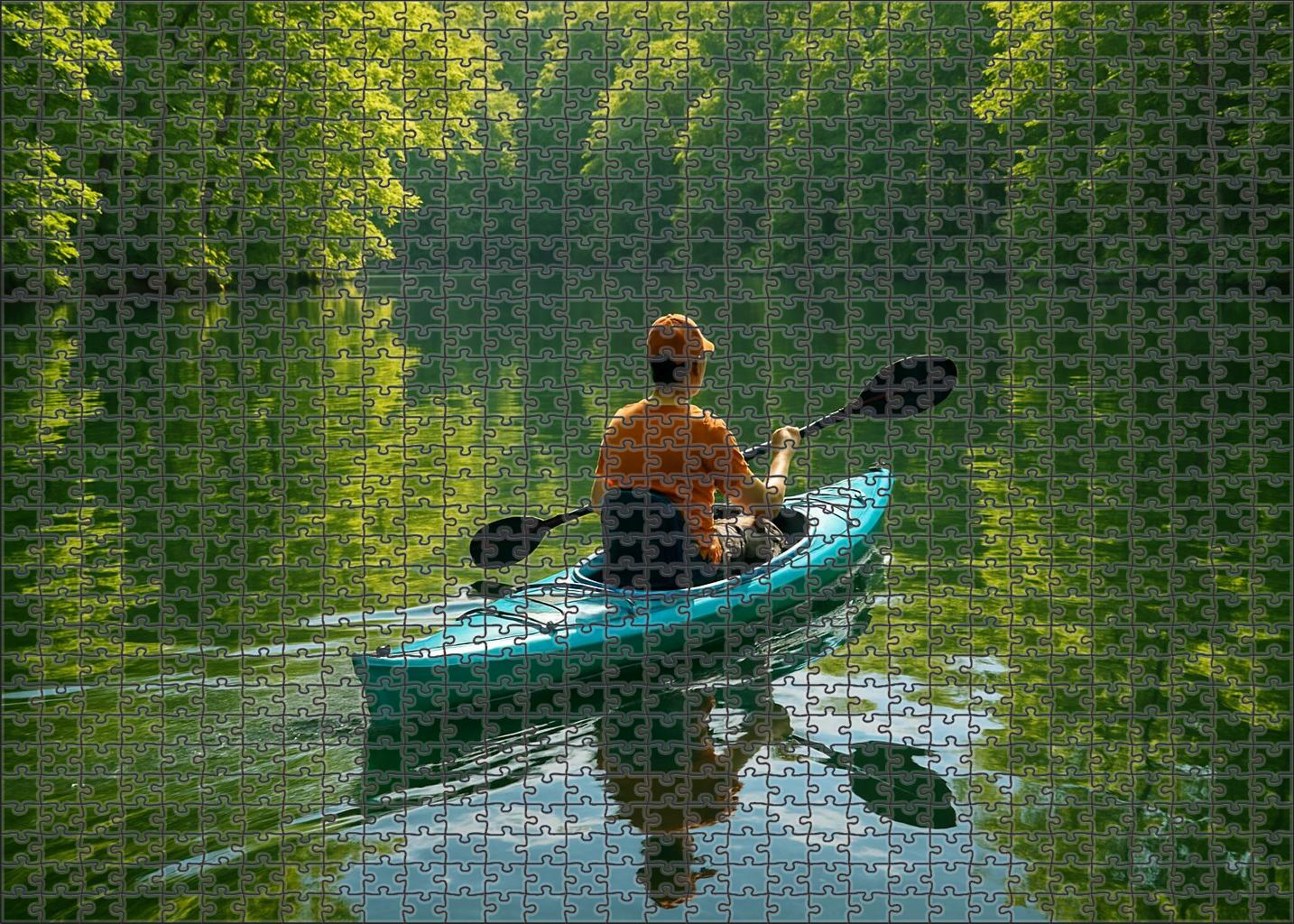 Bioelectric Kayak Fleet Premium Puzzle Pieces