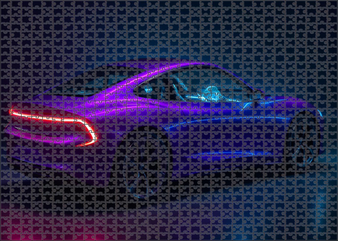 Celestial Drift 4000 Futuristic Urban Agility Vehicle Premium Puzzle Pieces