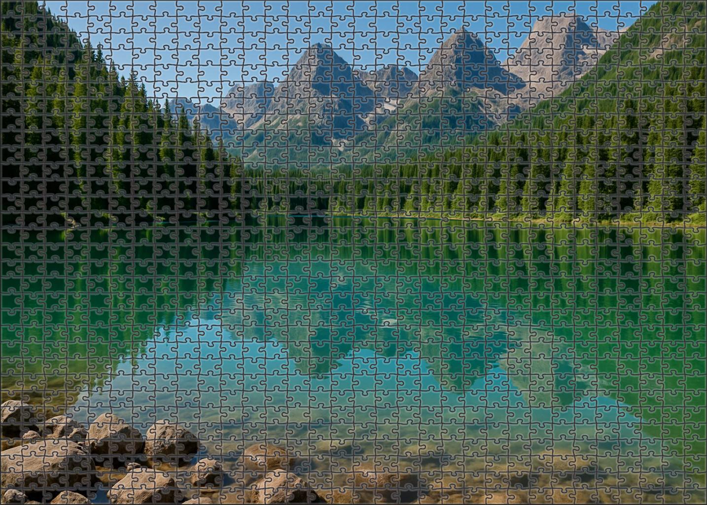 Crystal Alpine Lake 100 Piece Puzzle