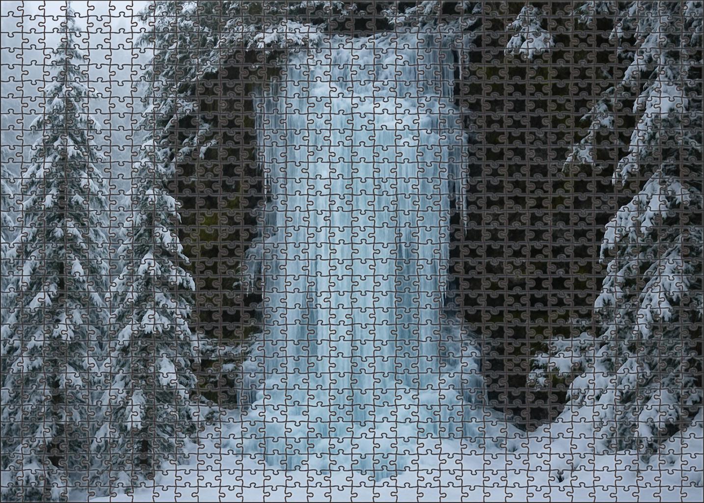 Winters Crystal Veil Custom Jigsaw Puzzle