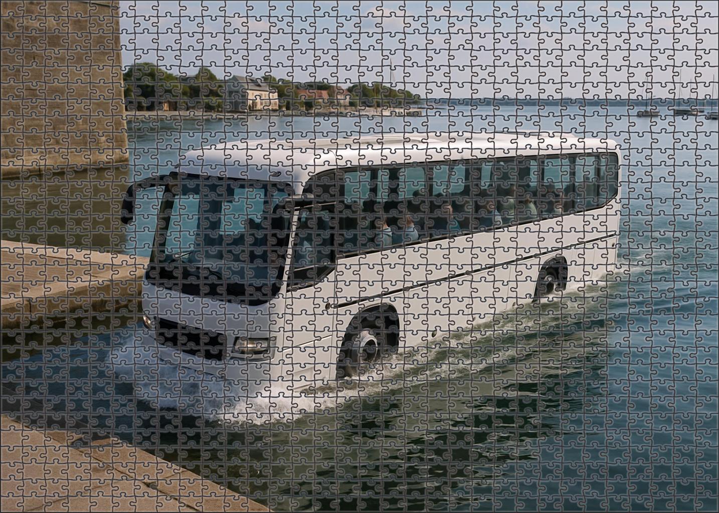 Dual-mode Amphibious Bus 100 Piece Puzzle