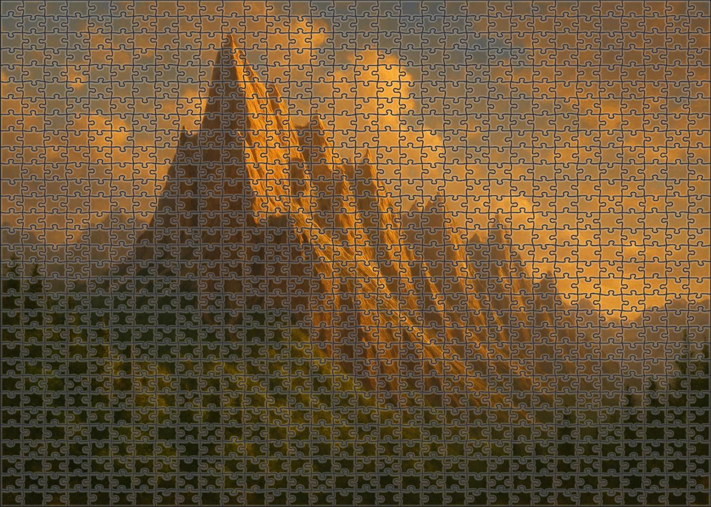 Gilded Echo Ridge Large Format Puzzle
