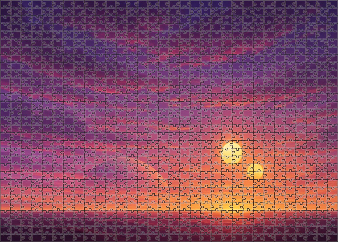 Opalescent Twilight Horizon Family Puzzles