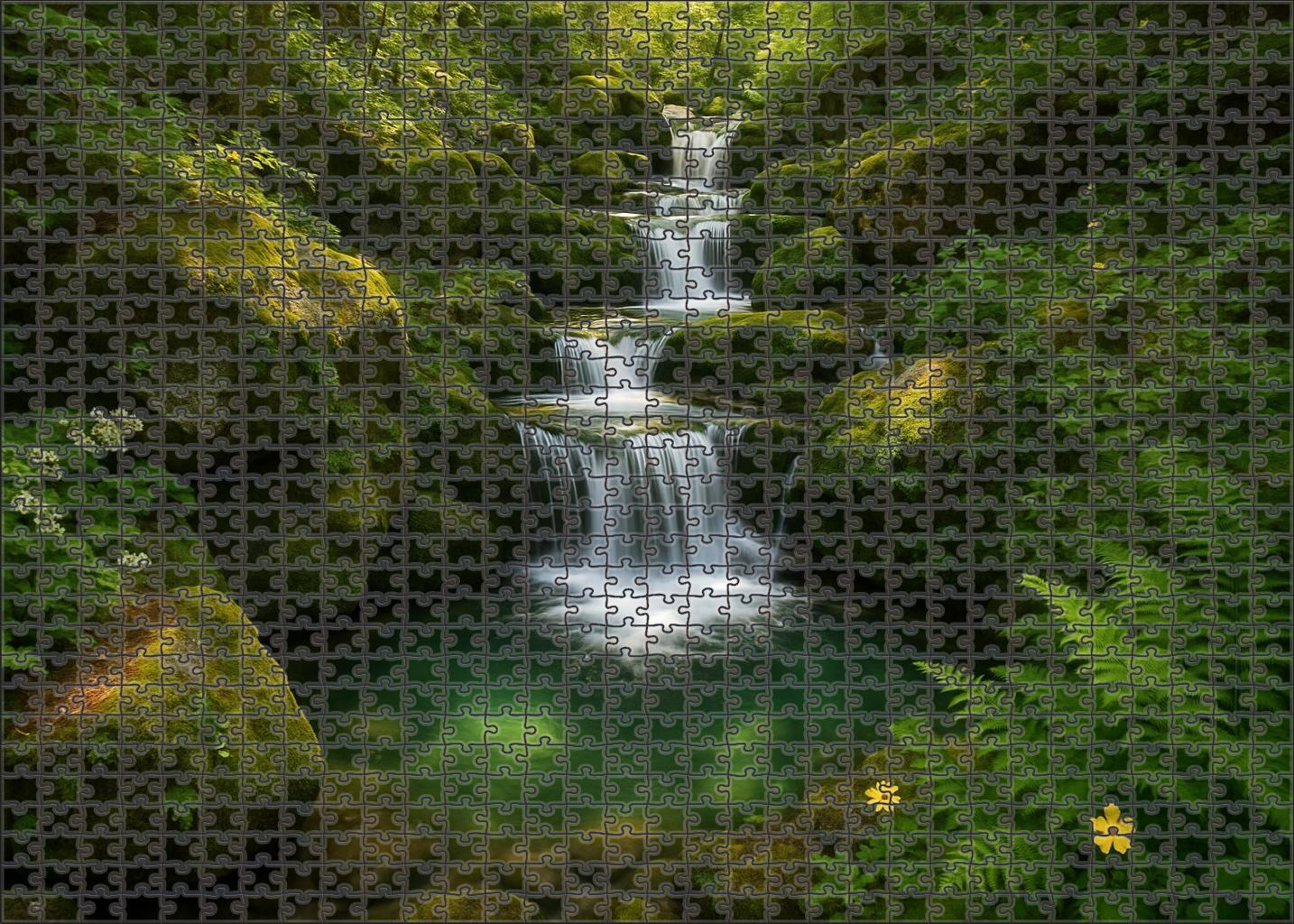 Emerald Spiral Drops Puzzle For Kids