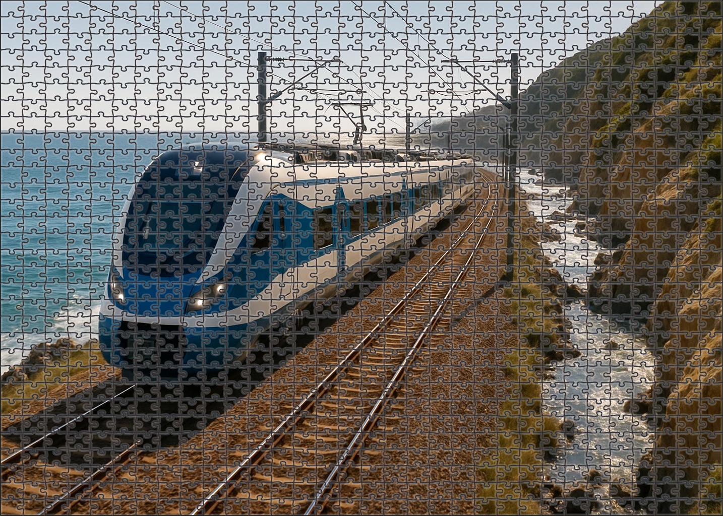 Azure Coast Commuter Electric Multiple Unit Mini Puzzle