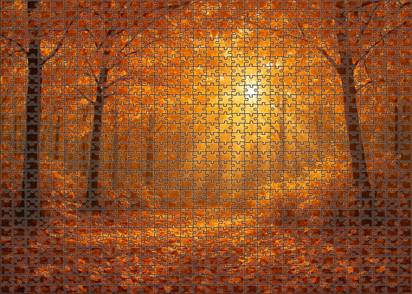 Amber Leaf Retreat 1000 Piece Puzzle