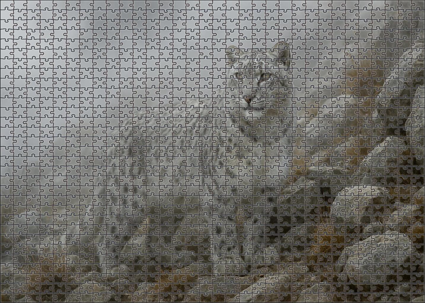 Silverback Mirage Ghostly Mountain Herbivore With Camouflaged Fur Mini Puzzle