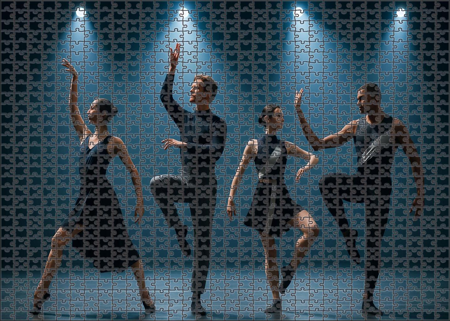 Modern Ballet Fusion Elegant Movement Meets Contemporary Edge Premium Puzzle Pieces