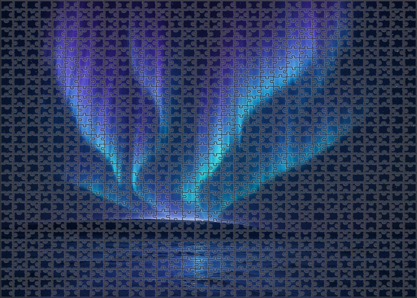 Twilight Aurora Cascade Puzzle Collection