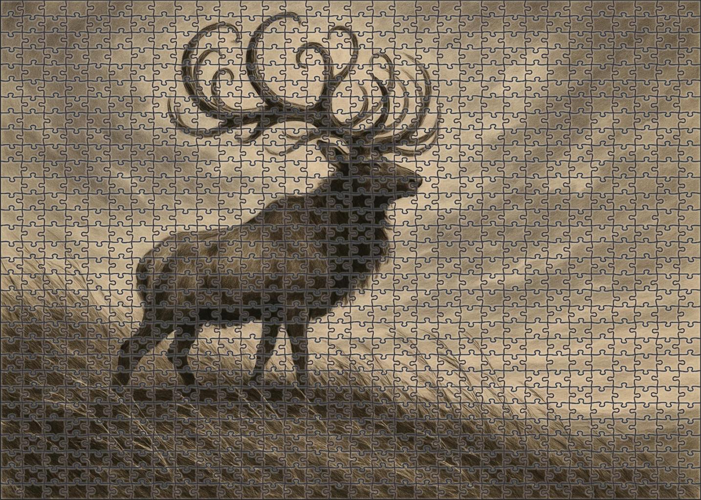 Zephyrmane Elk Gale-riding Horned Giant Of The Open Plains Challenging Puzzles