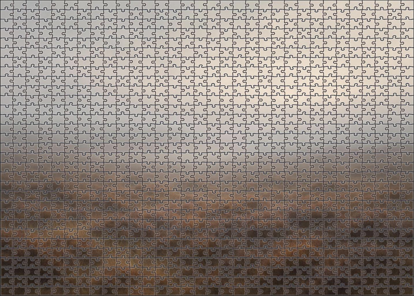 Mist-clad Highland Moor 1000 Piece Puzzle