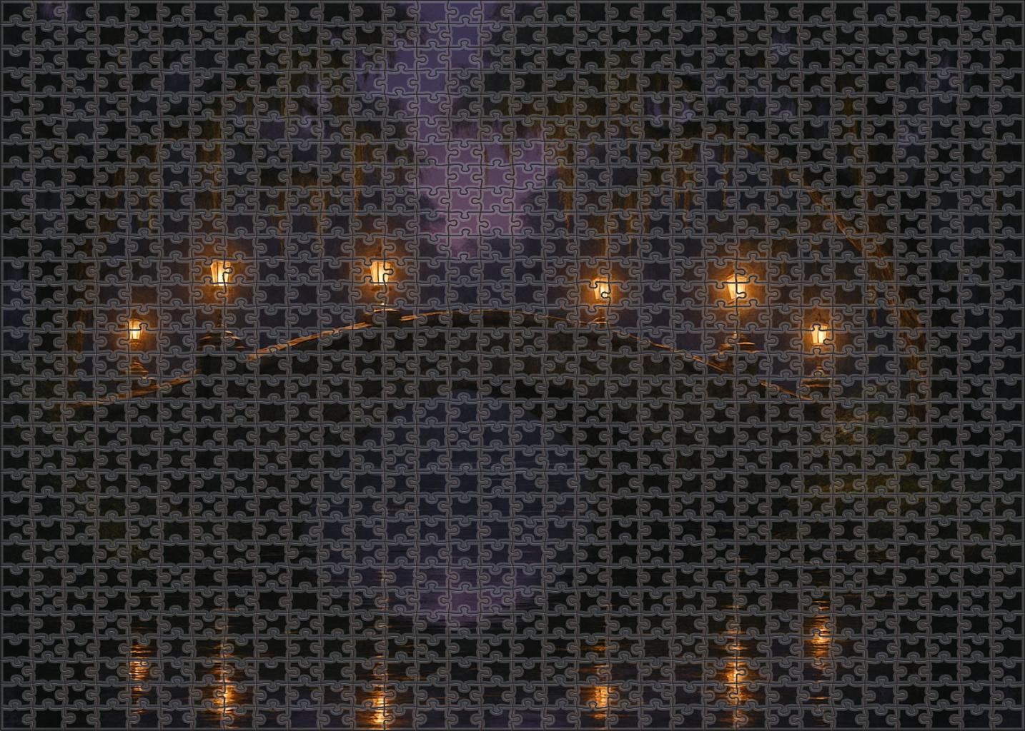 Twilight Lantern Crossing 200 Piece Puzzle