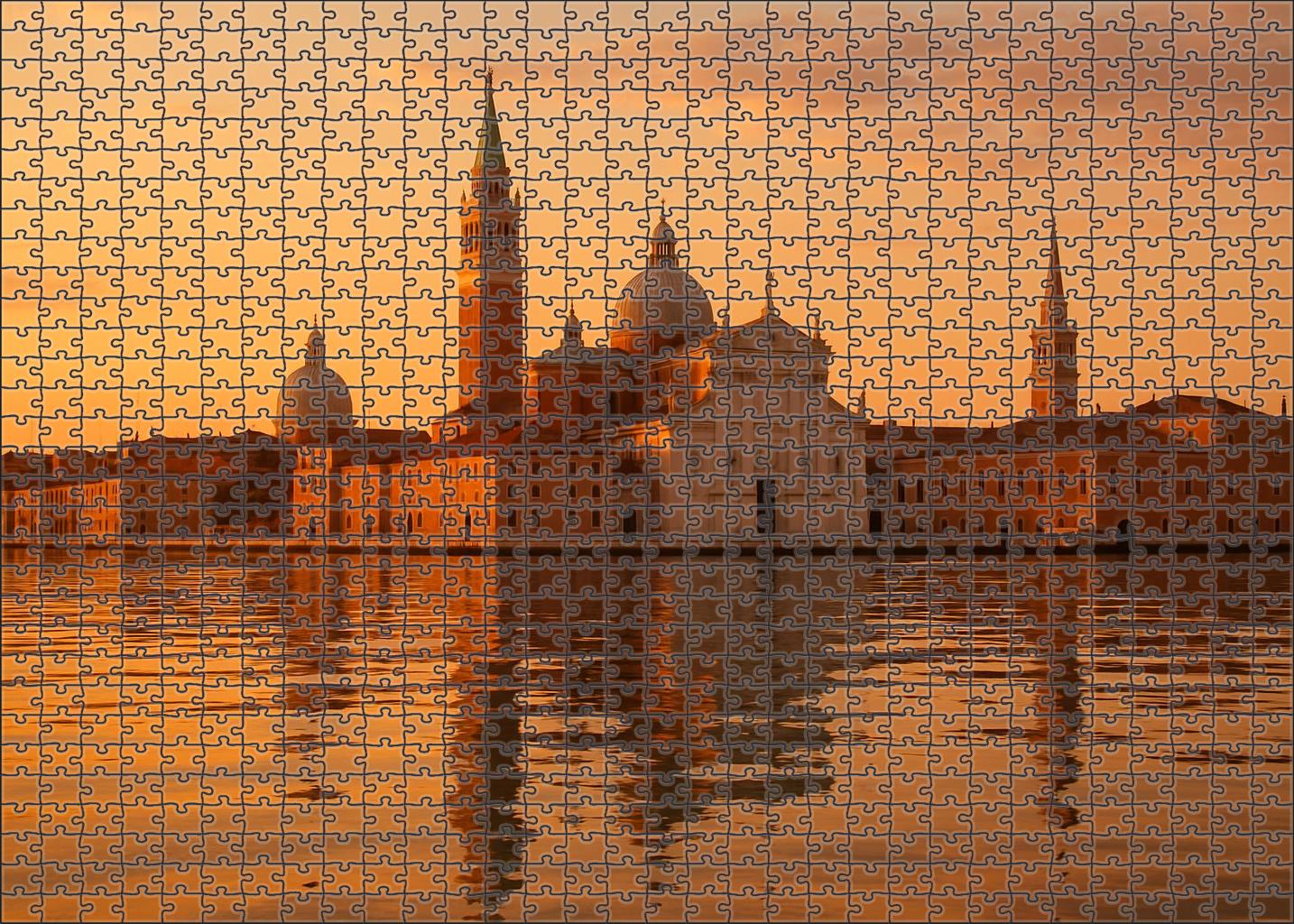 Venice Lagoon Skyline The Timeless Gothic And Renaissance Silhouette 1000 Piece Puzzle