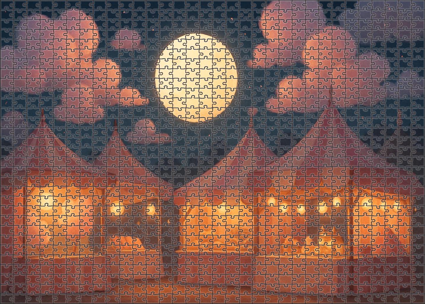 Marshmallow Moon Bazaar Large Format Puzzle