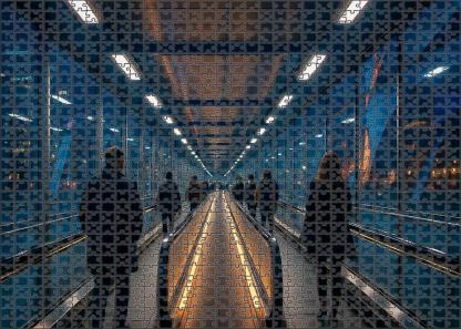 Magnetic Levitation Pedestrian Conveyor 100 Piece Puzzle