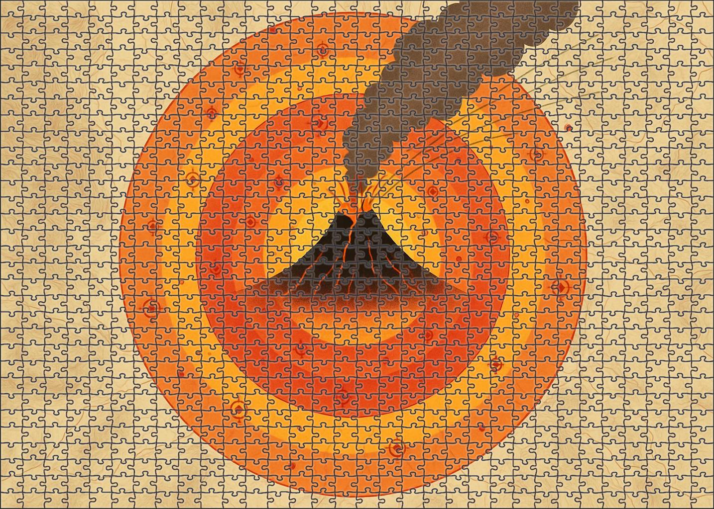Volcanic Hazard Probability Zones 500 Piece Puzzle