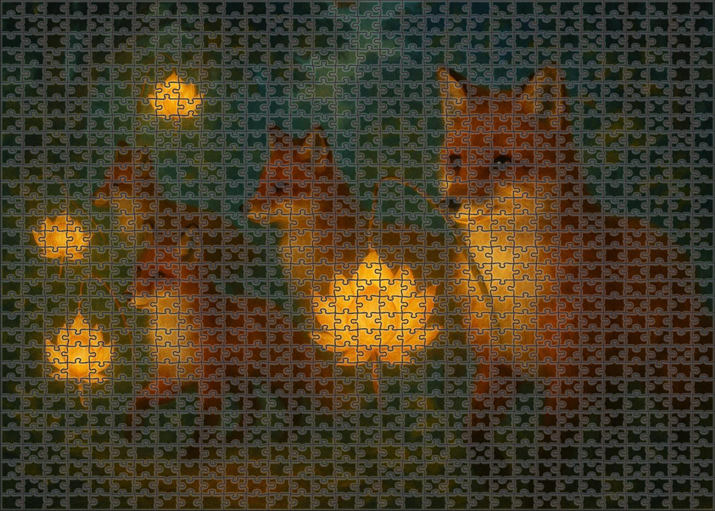 Velvet Fox Lantern Festival Large Format Puzzle