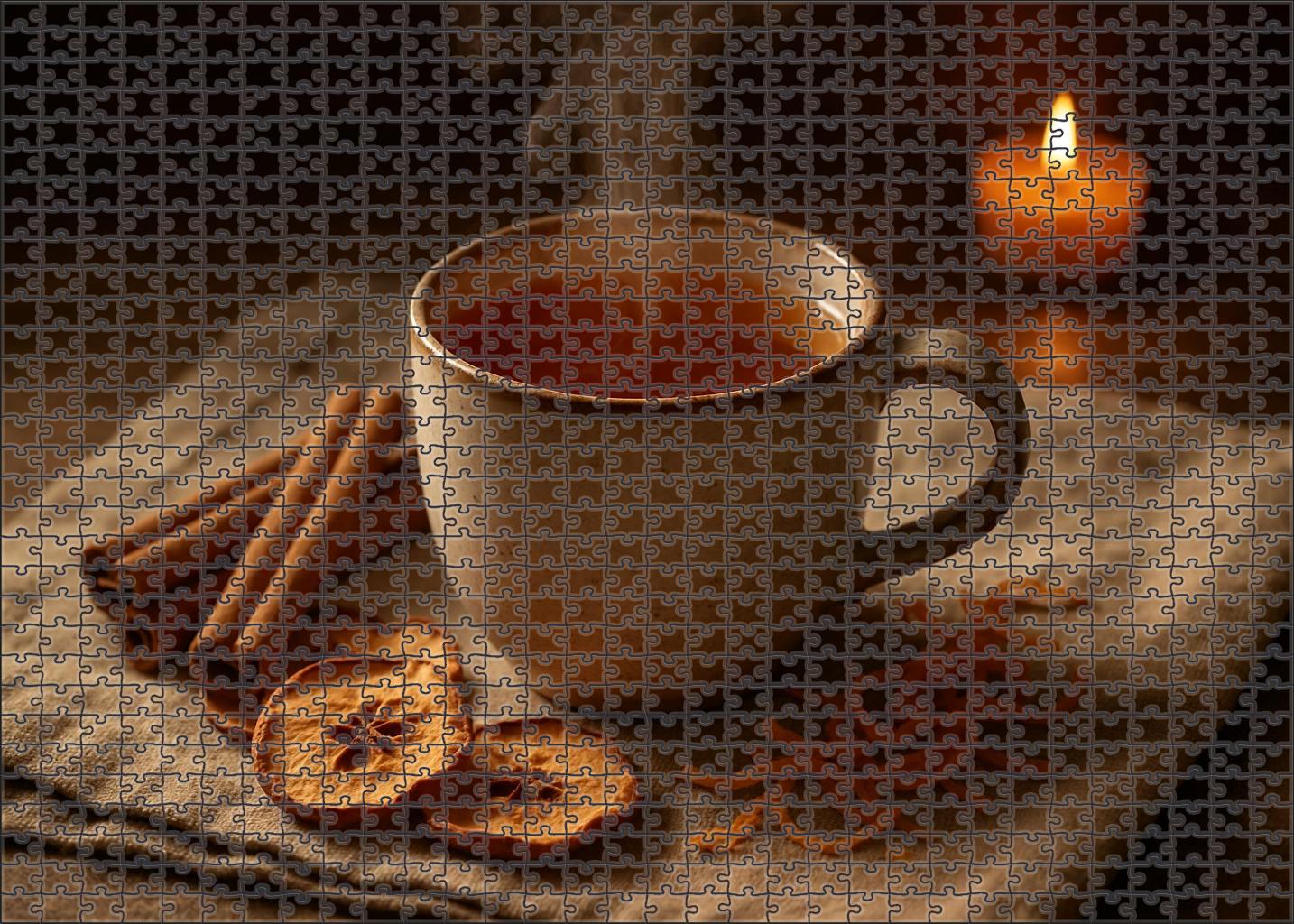 Spiced Orchard Herbal Infusion Premium Puzzle Pieces