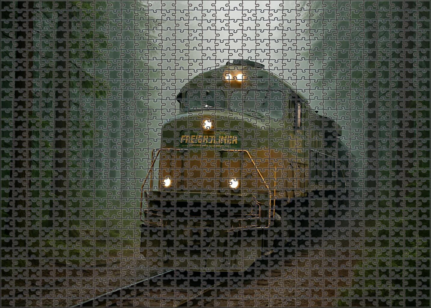 Cedar Mountain Freightliner Rugged Diesel-electric Locomotive With Enhanced Hauling Capacity Premium Puzzle Pieces