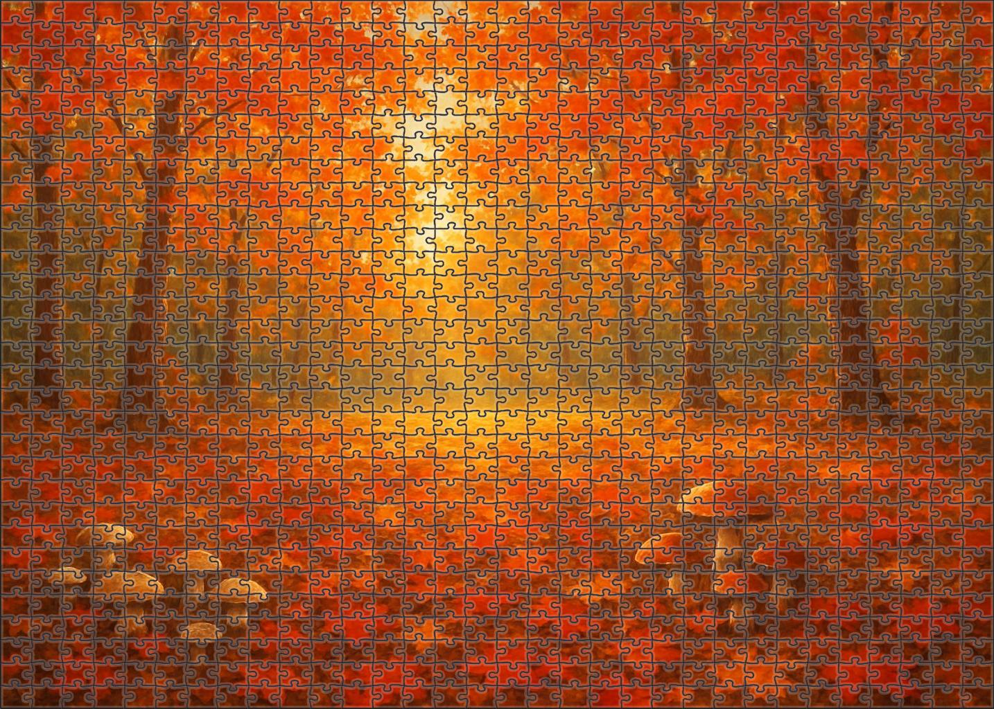 Crimson Leaf Clearing 500 Piece Puzzle